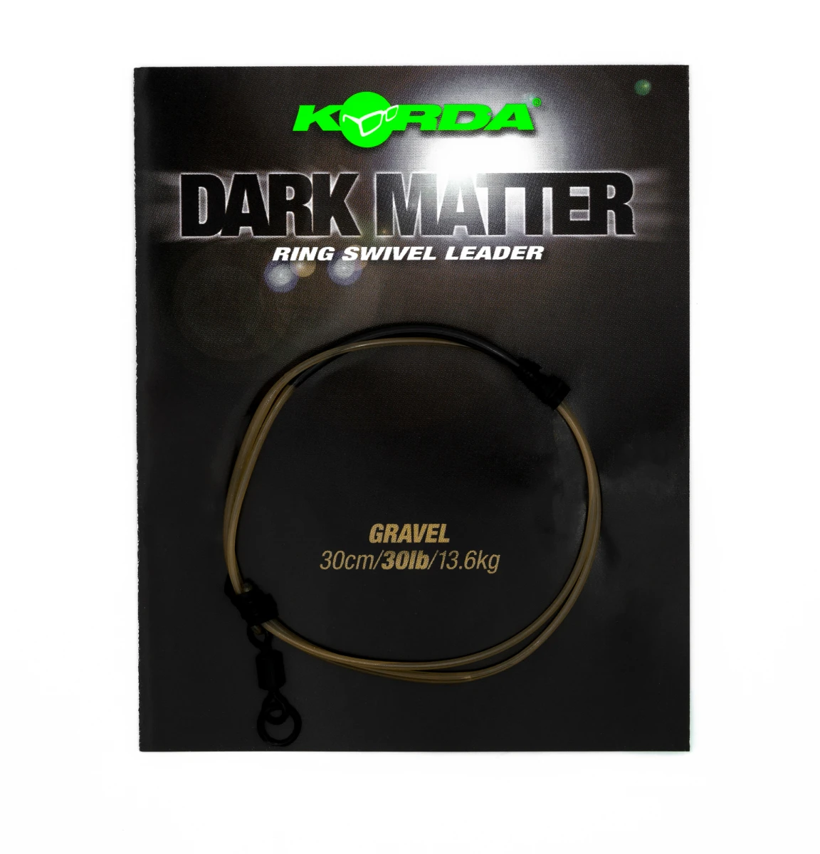 Korda Dark Matter Leader Ring Swivel 30lb (30cm)długość 30cm / 30lb - Gravel (żwir) - MPN: KSZ54 - EAN: 5060660632053