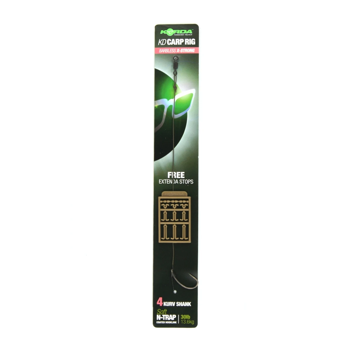 Korda N-Trap KD Rig Kurv II X-Strong (Barbless) rozmiar 4 (bezzadziorowy) - MPN: KCR053 - EAN: 5060062115468