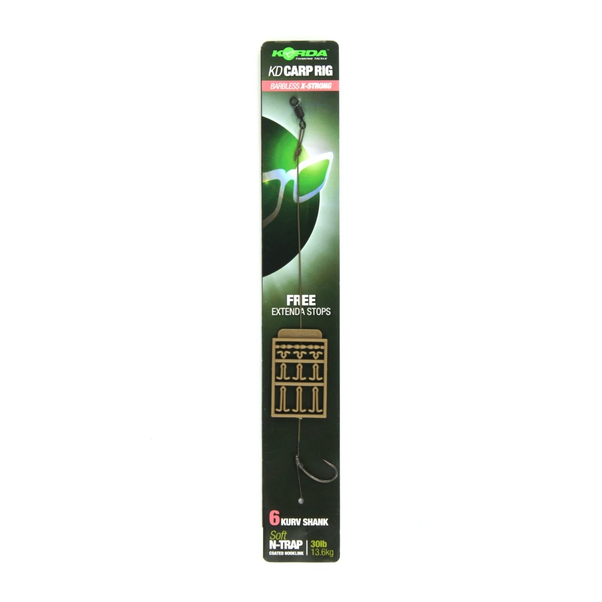 Korda N-Trap KD Rig Kurv II X-Strong (Barbless) rozmiar 6 (bezzadziorowy) - MPN: KCR054 - EAN: 5060062115475