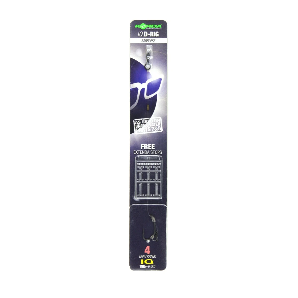 Korda IQ D Rig Kurv (Barbless)rozmiar 4 (bezzadziorowy) - MPN: KCR059 - EAN: 5060062116786