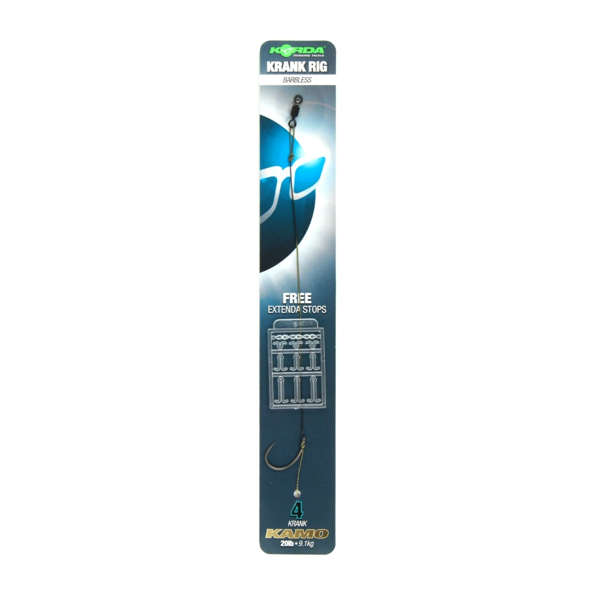 Korda Krank Ready Rig (Barbless)rozmiar 4 (bezzadziorowy) - MPN: KCR078 - EAN: 5060323807576