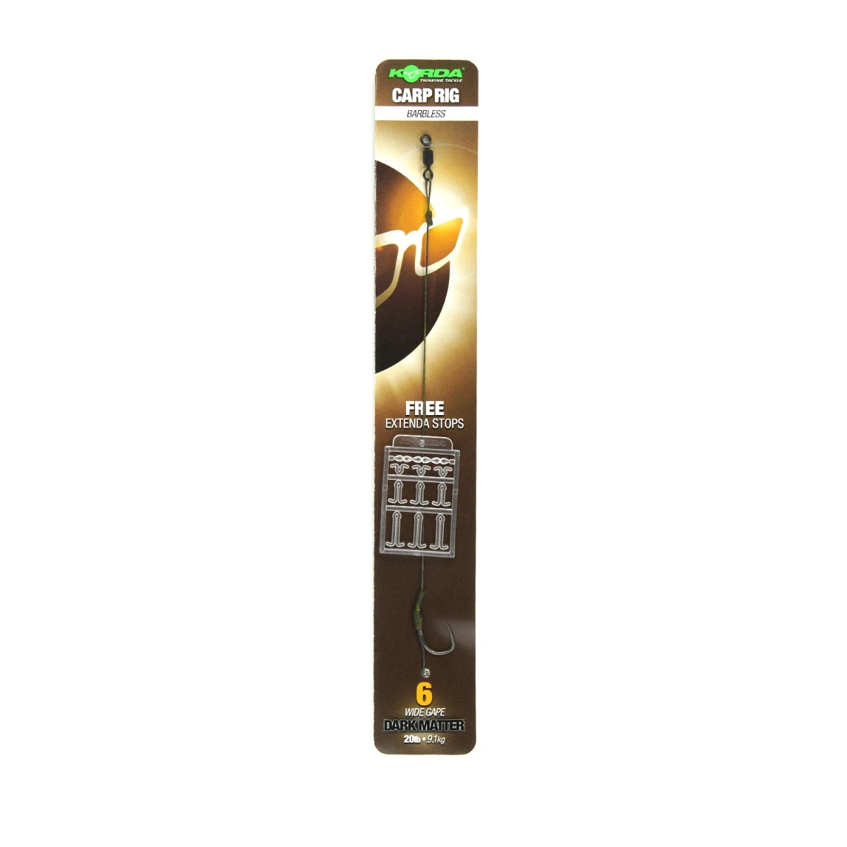 Korda Dark Matter Rig (Barbless)rozmiar 6 (bezzadziorowy) - MPN: KCR101 - EAN: 5060323809082