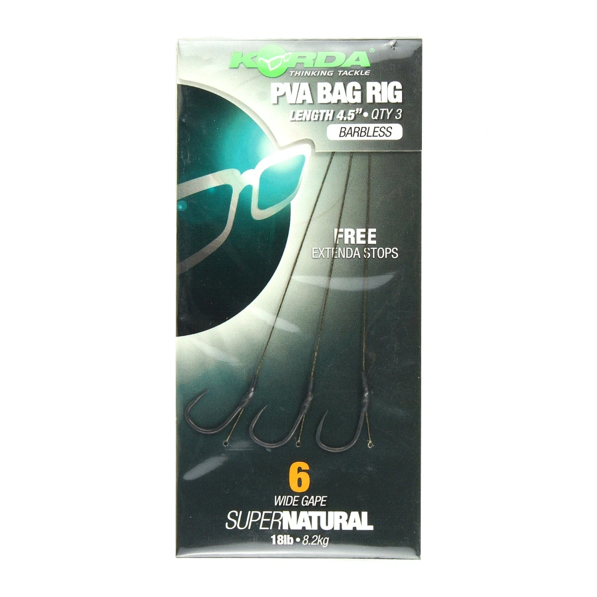 Korda Solidz PVA Rig Wide Gape (Barbless)rozmiar 6 (bezzadziorowy) - MPN: KCR108 - EAN: 5060323809228