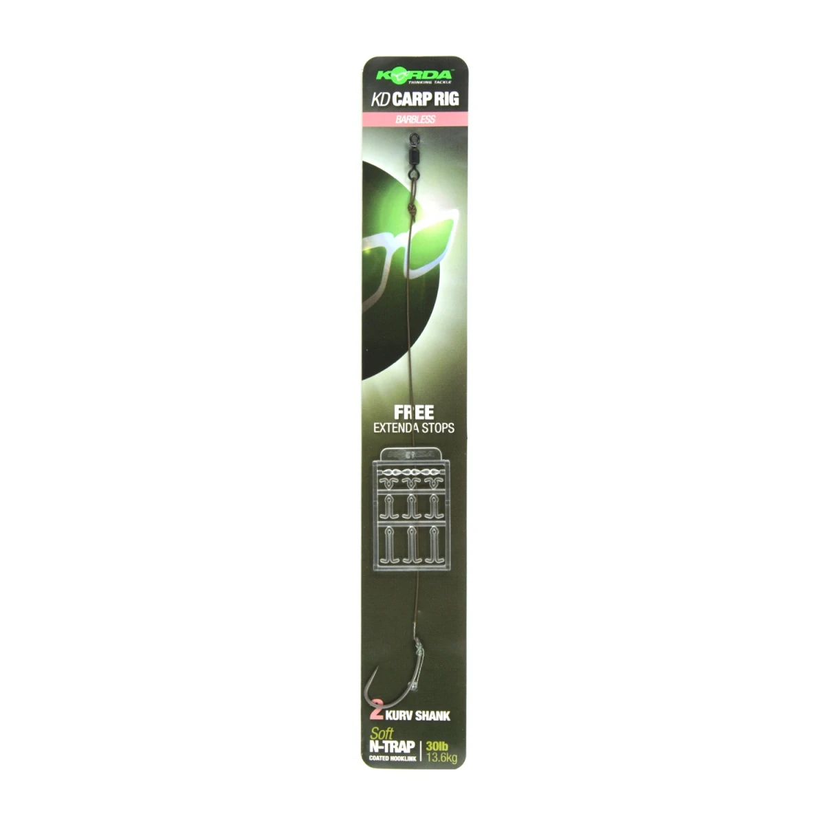Korda N-Trap KD Rig Kurv (Barbless)rozmiar 2 - MPN: KCR144 - EAN: 5060461128670