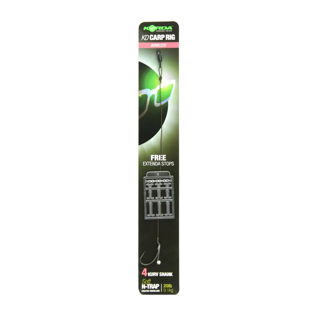 Korda N-Trap KD Rig Kurv (Barbless)rozmiar 4 - MPN: KCR145 - EAN: 5060461128694