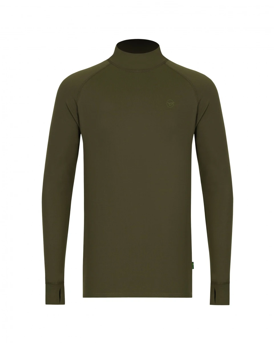 Korda Mock Neck Thermal LS Shirt - Dark Olive Mrozmiar M - MPN: KC0023 - EAN: 5056832402036