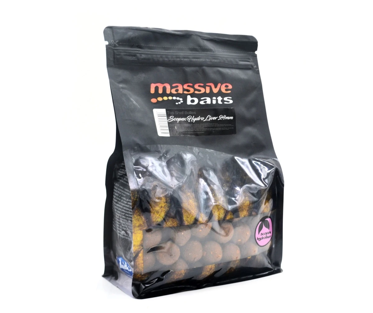 MassiveBaits Top Shelf Boilies - Scopex Hydro Liveropakowanie 24mm / 1kg - MPN: TS063 - EAN: 5907196816284