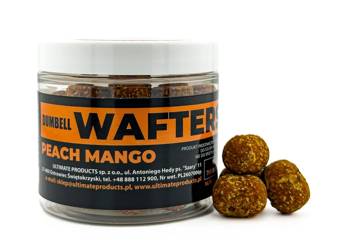 UltimateProducts Top Range Wafters - Peach Mangorozmiar dumbell 14/18mm - EAN: 5903855435575