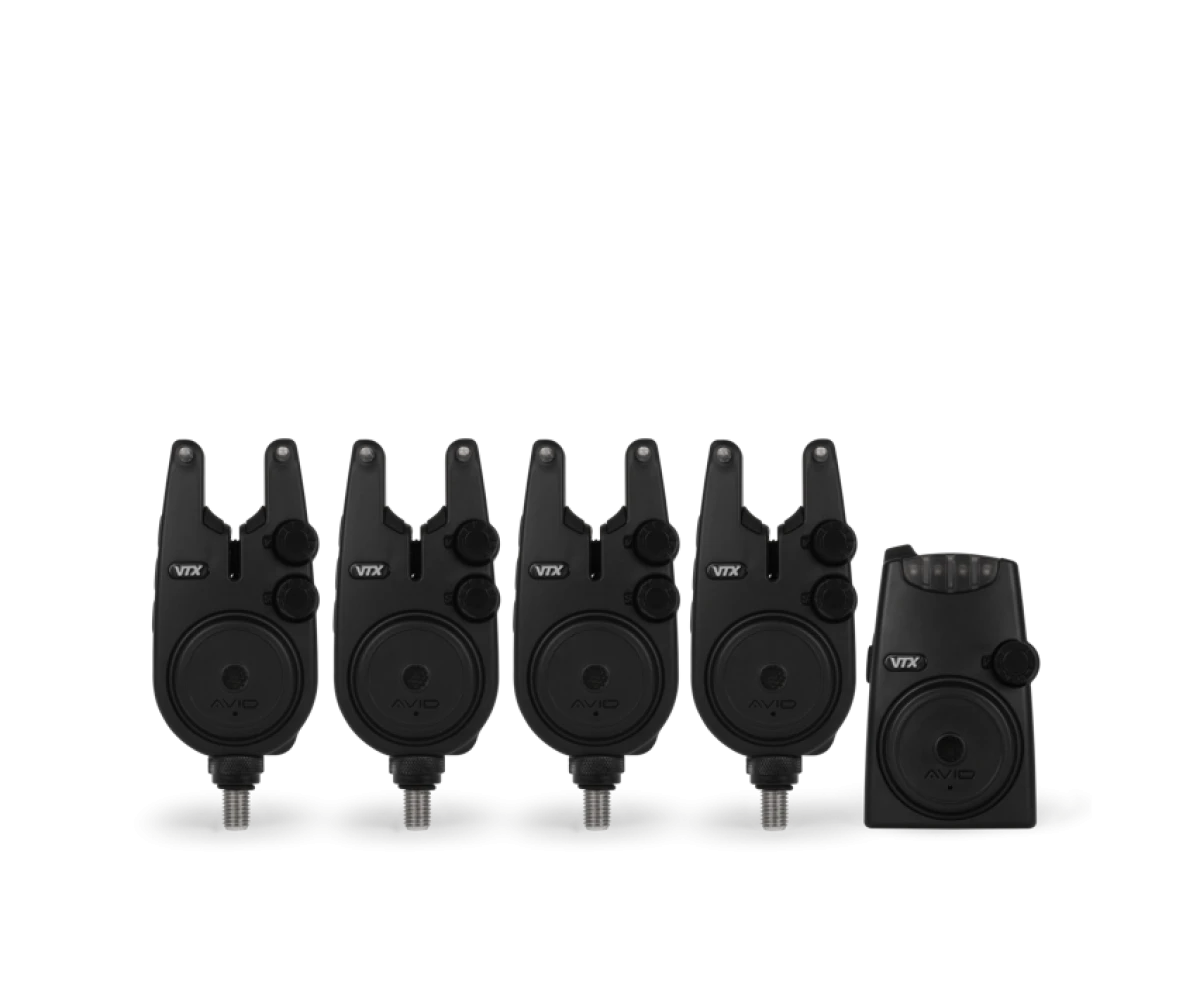 Avid Carp VTX Bite Alarm Set model 4+1 - MPN: A0500006 - EAN: 5056837212869