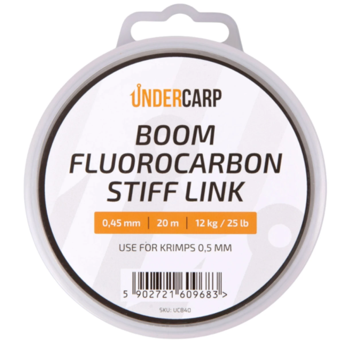 UnderCarp Boom Fluorocarbon Stiff Linkmodel 0.45mm (25lb) / 20m - MPN: UC840 - EAN: 5902721609683