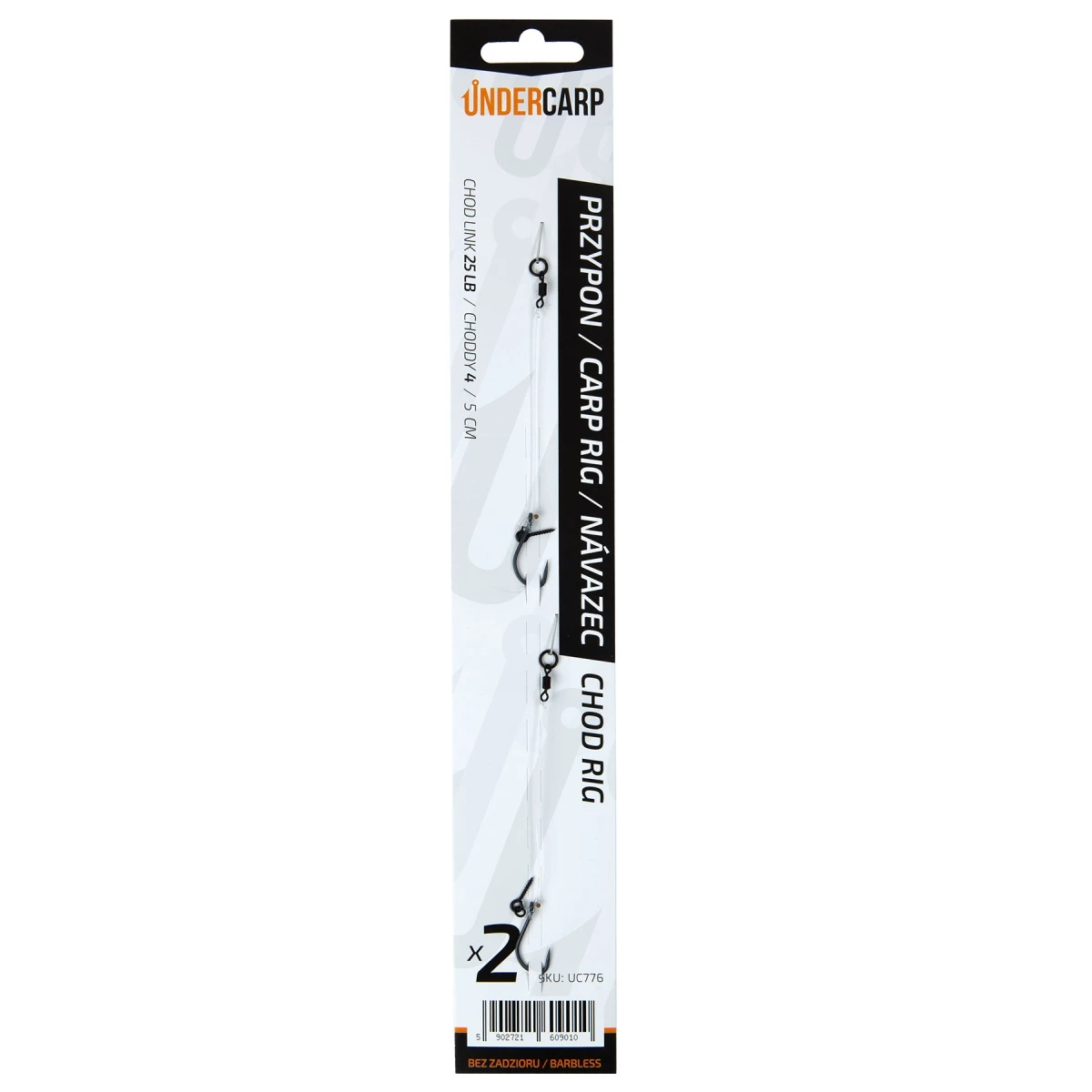 UnderCarp Chod Rig - Przypon karpiowy (bezzadziorowy)rozmiar 4 (bezzadziorowy) - MPN: UC776 - EAN: 5902721609010