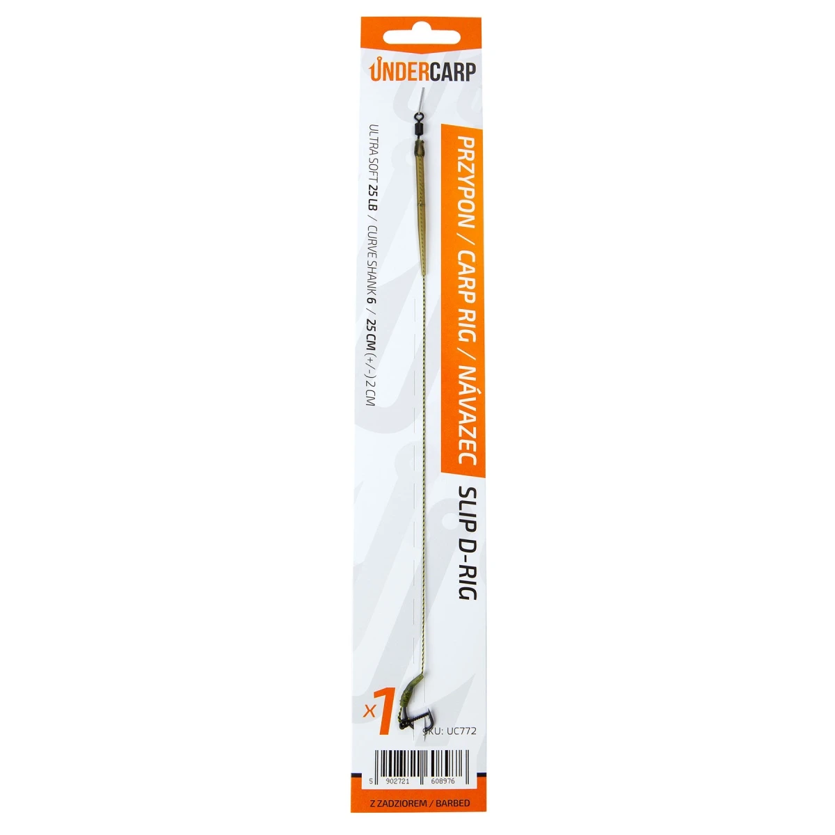 UnderCarp Slip D-Rig - Przypon karpiowy rozmiar 6 - MPN: UC772 - EAN: 5902721608976