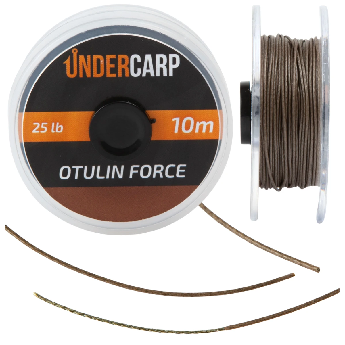 UnderCarp OTULIN FORCE Brown - Plecionka przyponowa w otulinie brązowy / 25lb / 10mmodel brązowy / 25lb / 10m - MPN: UC810 - EAN: 5902721609355