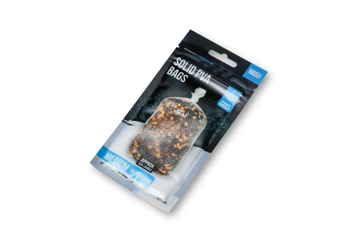 Nash Fast Melt Solid PVA Bags Mediumrozmiar 110 x 70mm - MPN: T8772 - EAN: 5055108987727
