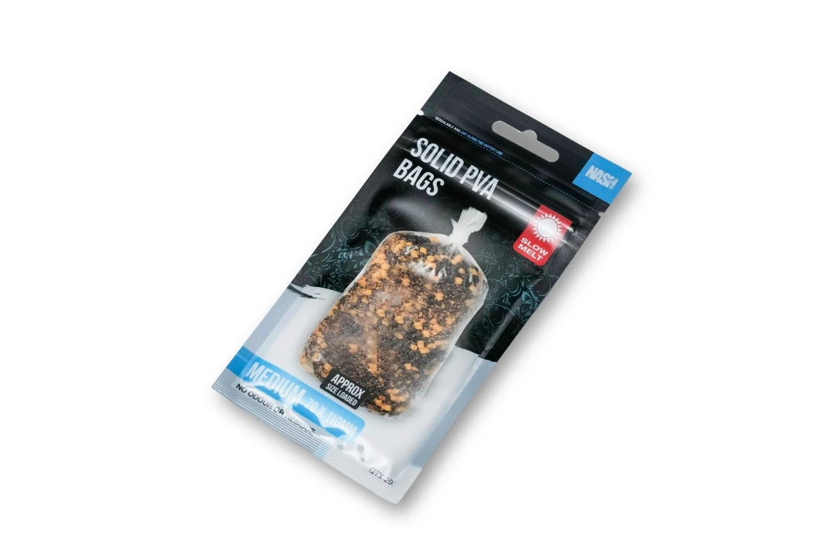 Nash Slow Melt Solid PVA Bags Mediumrozmiar 110 x 70mm - MPN: T8773 - EAN: 5055108987734