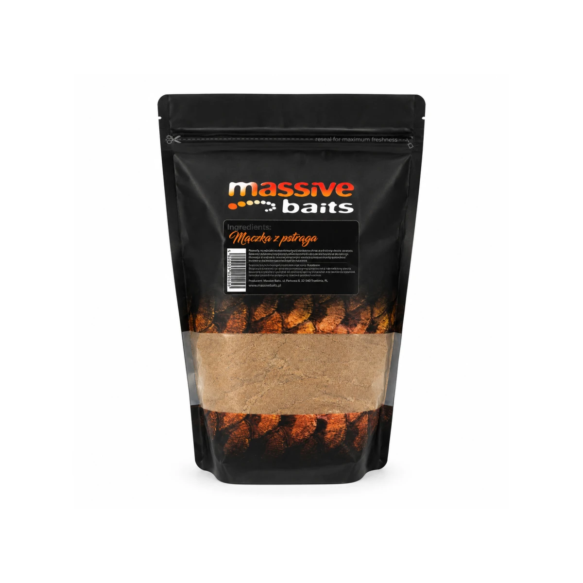 Massive Baits Components - Mączka z pstrągaopakowanie 1 kg - MPN: KP233 - EAN: 5907196817762