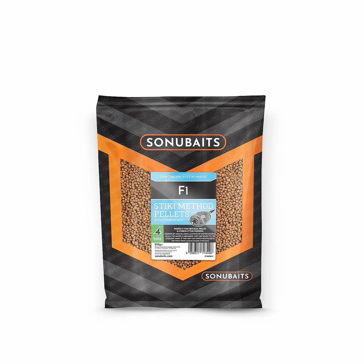 Sonubaits Stiki F1 Method Pellets  - KRÓTKA DATA WAŻNOŚCIopakowanie 4mm / 650g - EAN: 200000101381