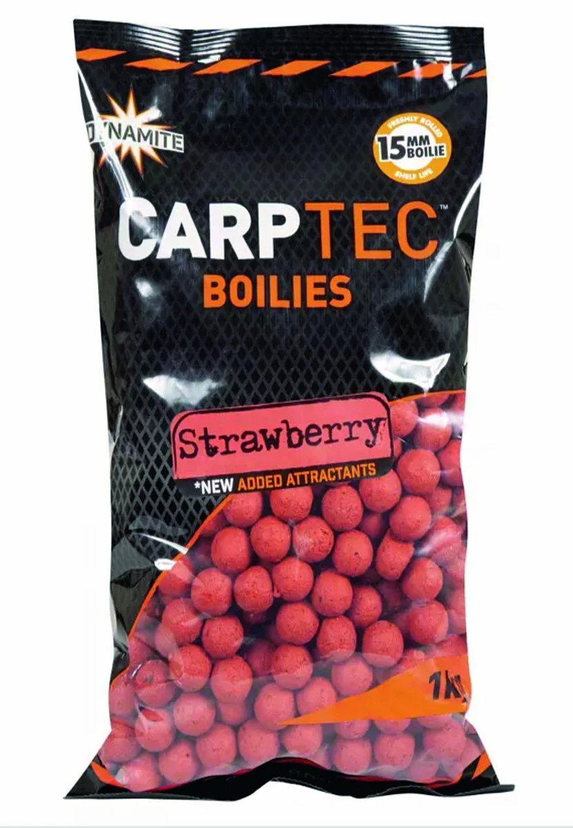 DynamiteBaits Carp Tec Boilies - Strawberry rozmiar 15 mm / 1.8kg - MPN: DY1776 - EAN: 5031745227327