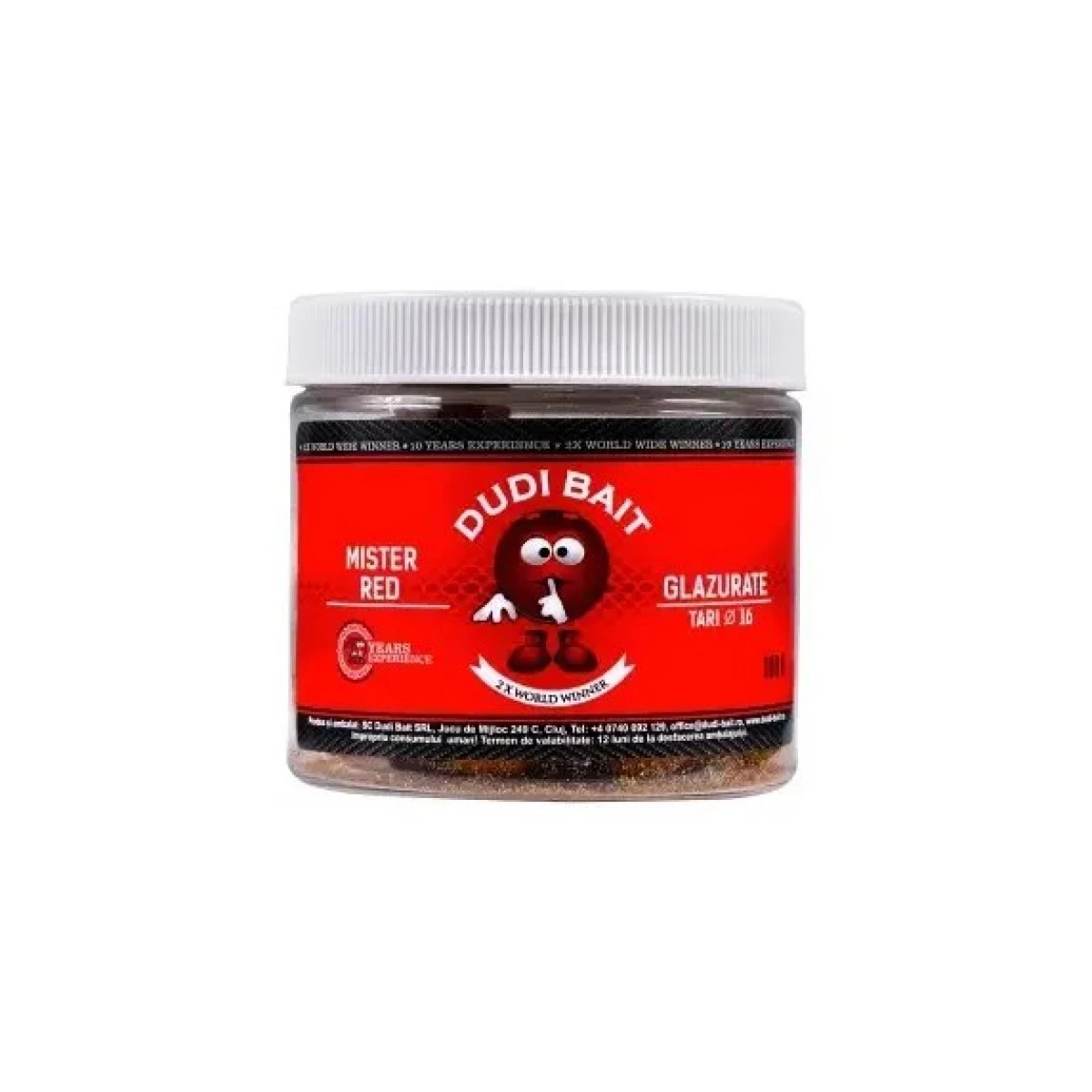 DUDI BAIT Mister Red Super Hot Glazurate TARI Hookbaits 20mmrozmiar 20mm - MPN: DBH26 - EAN: 6426390480576