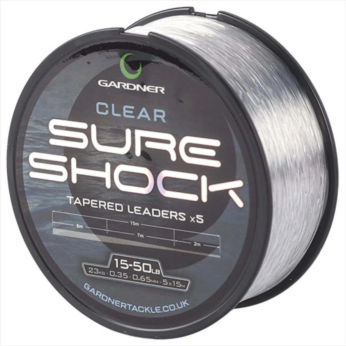 Gardner Sure Shock Tapered Leader - Clear 18-70 lb / 0.38-0.75mmmodel 18-70 lb / 0.38-0.75mm - MPN: SSHOK70TC - EAN: 5060573465953