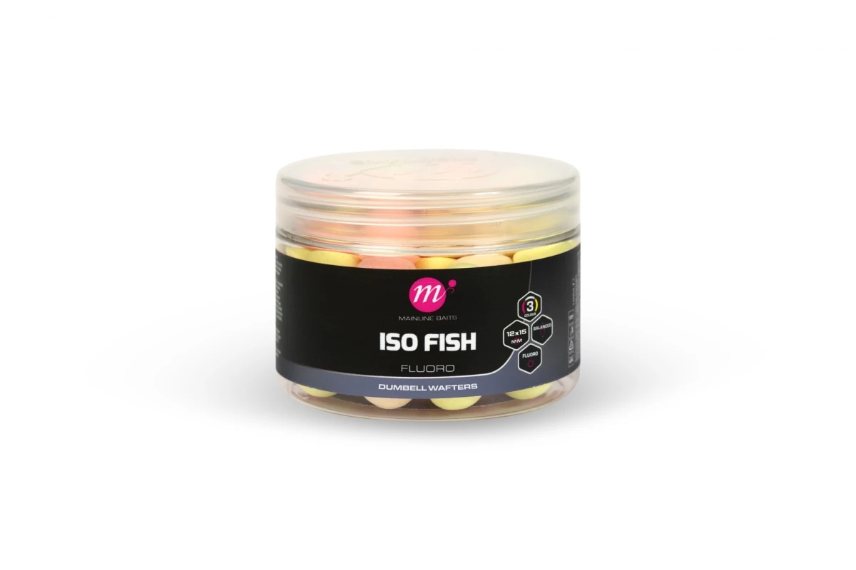 Mainline ISO Fish Fluoro Dumbell Wafters  - MIXrozmiar 12x15mm - MPN: M44035 - EAN: 5060509819218