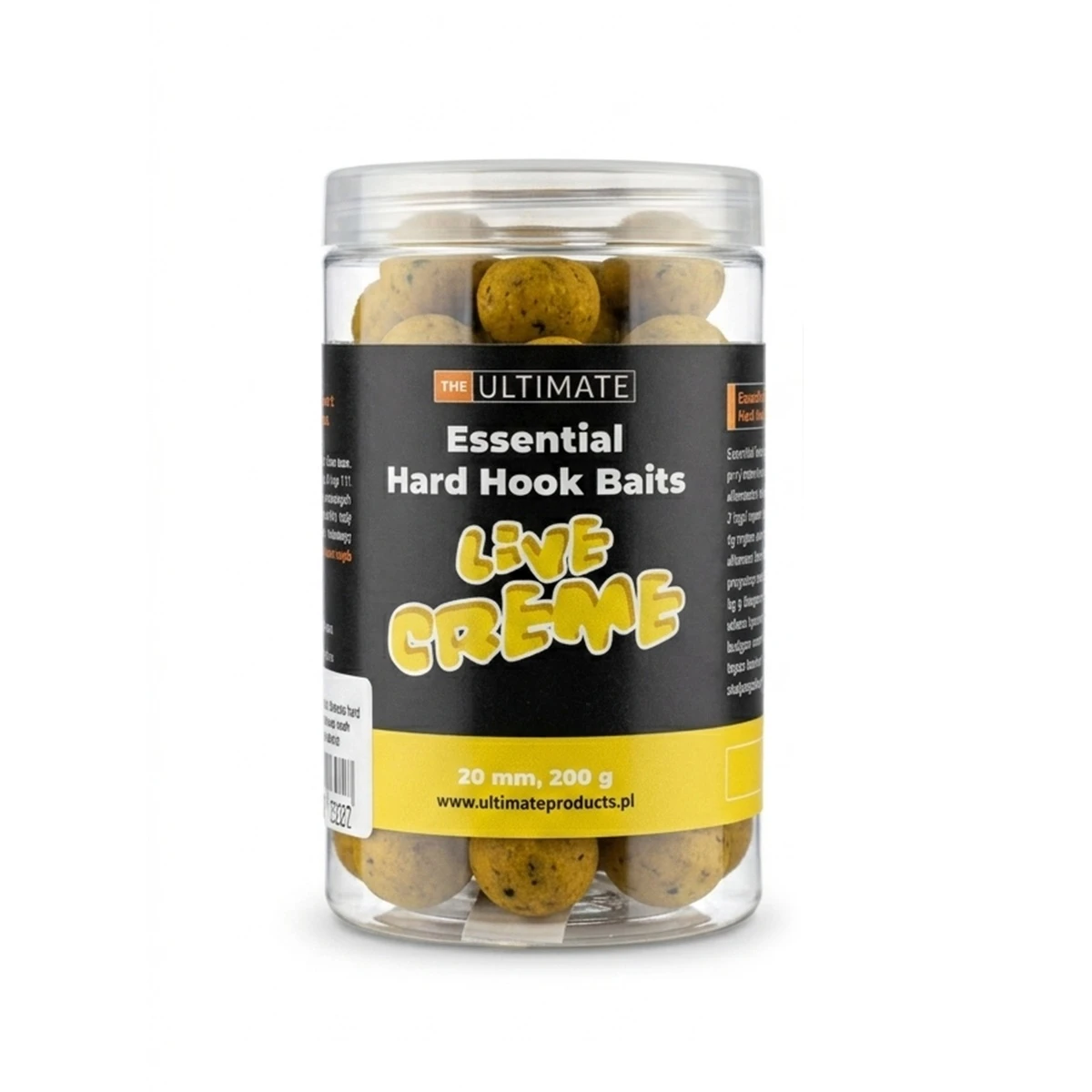 UltimateProducts Essential Hard Hookbaits - Live Cremerozmiar 20 mm - EAN: 5903855435803