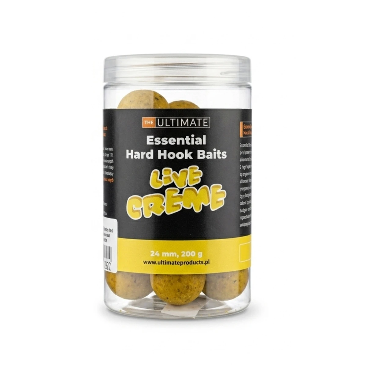 UltimateProducts Essential Hard Hookbaits - Live Cremerozmiar 24 mm - EAN: 5903855435810