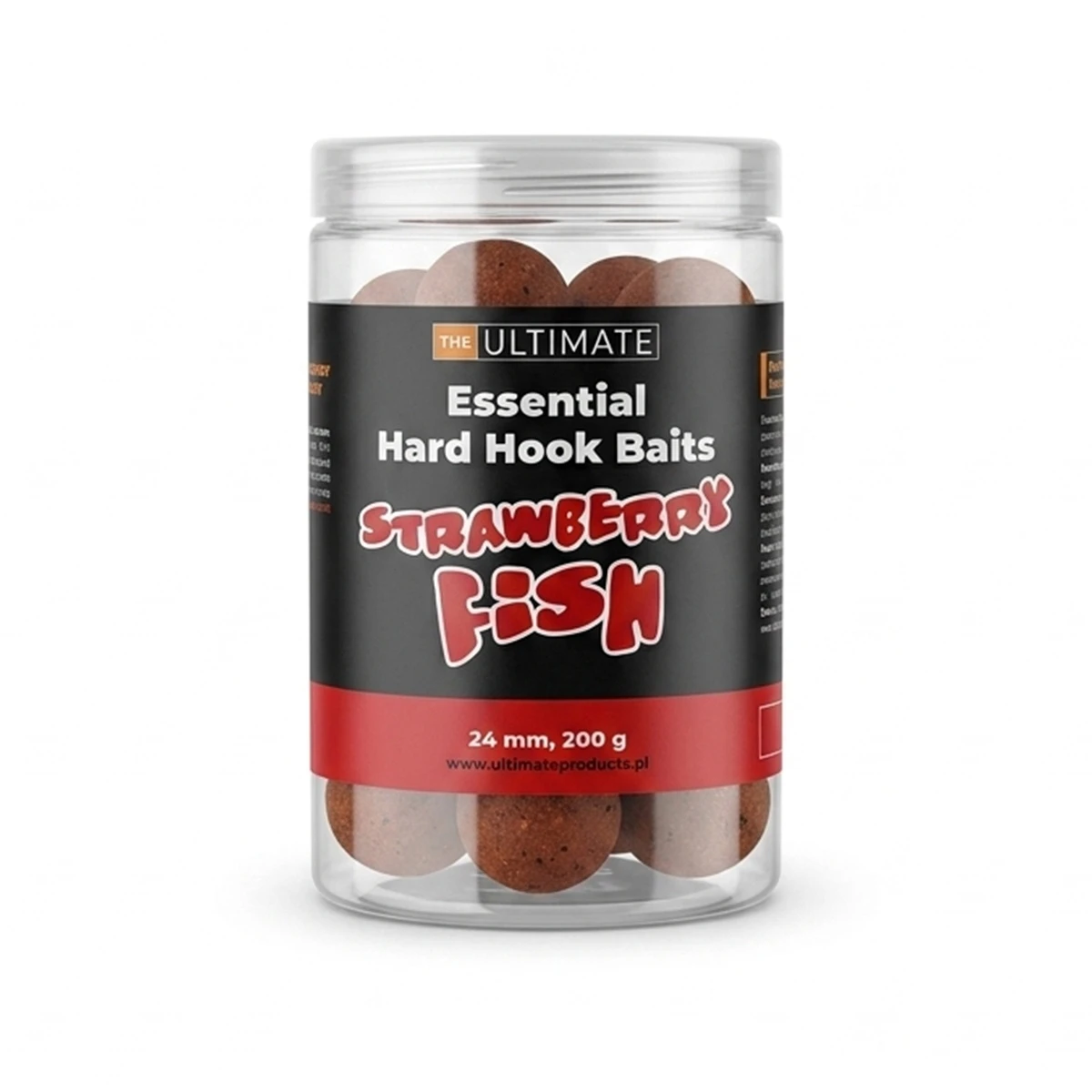 UltimateProducts Essential Hard Hookbaits - Strawberry Fishrozmiar 24 mm - EAN: 5903855435834