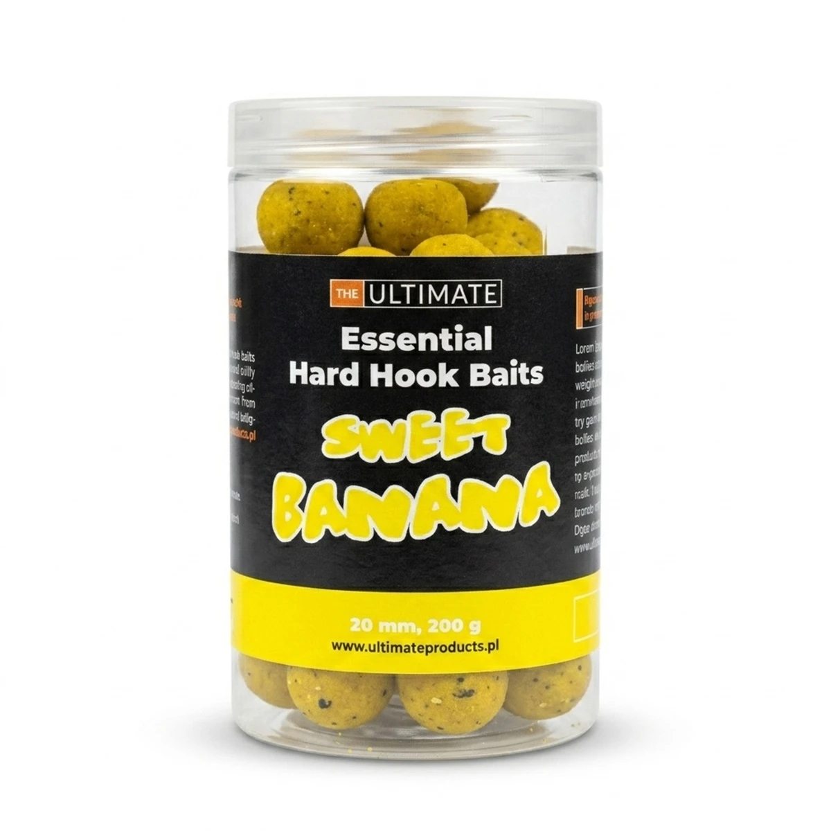UltimateProducts Essential Hard Hookbaits - Sweet Bananarozmiar 20 mm - EAN: 5903855435889