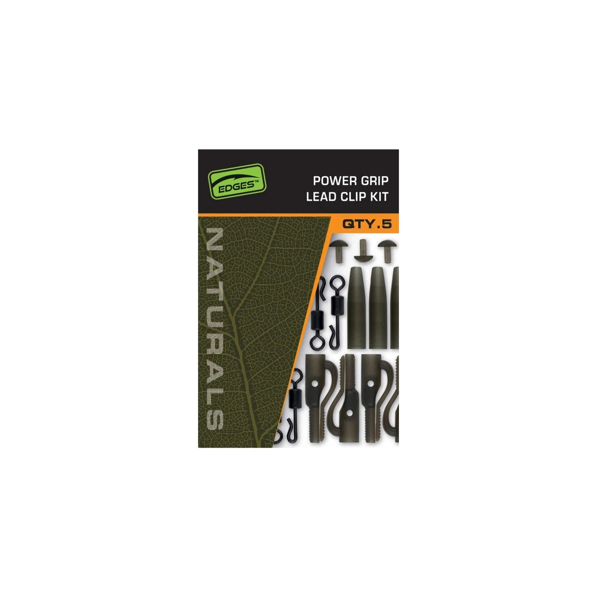 Fox Edges Naturals Power Grip Lead Clip Kit - MPN: CAC985 - EAN: 5056808536017