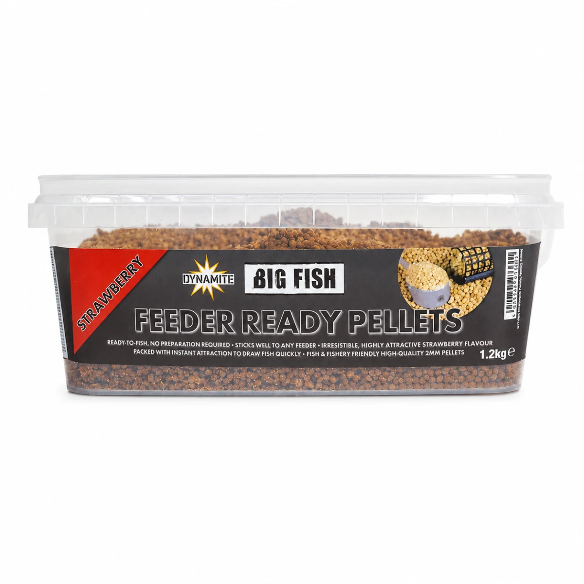 DynamiteBaits Big Fish Feeder Ready Pellets - Strawberryrozmiar 2 mm / 1.2 kg - MPN: DY1893 - EAN: 5031745233601