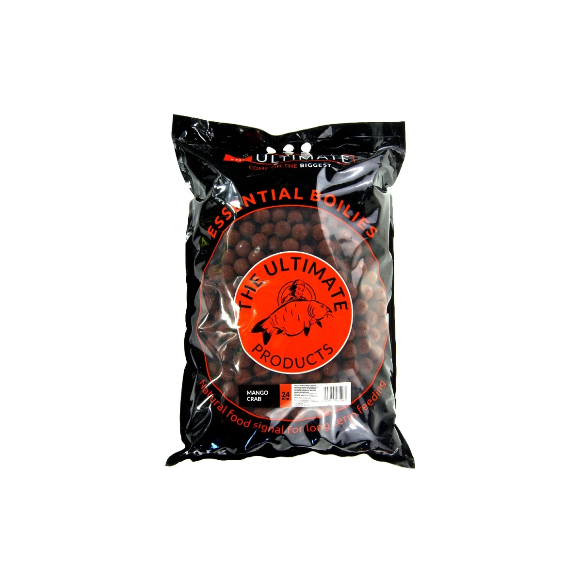 UltimateProducts Essential Boilies - Mango Crab  - KRÓTKA DATA WAŻNOŚCI 24mm / 10kgrozmiar 24mm / 10kg - EAN: 200000102180