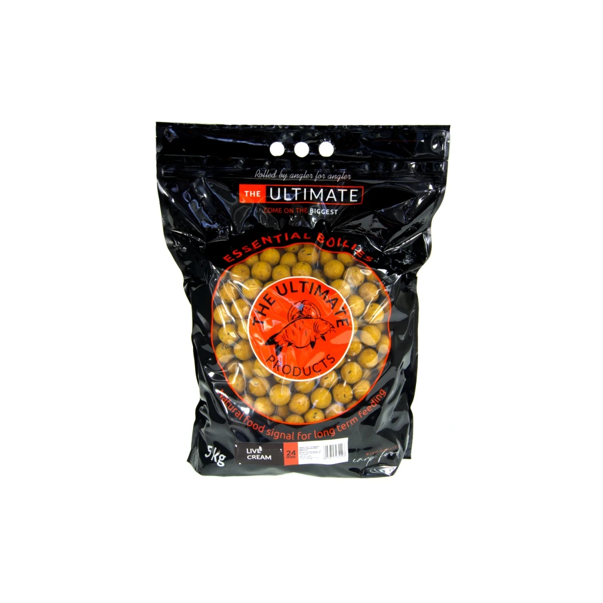 UltimateProducts Essential Boilies - Live Creme - KRÓTKA DATA WAŻNOŚCIrozmiar 24mm / 5kg - EAN: 200000102272