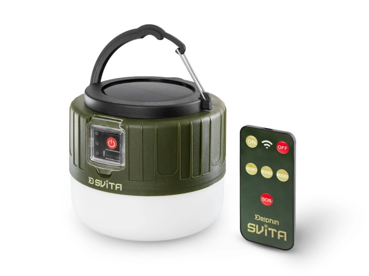 Delphin SVITA - Lampa campingowa z pilotem - MPN: 101006397 - EAN: 8585066521789