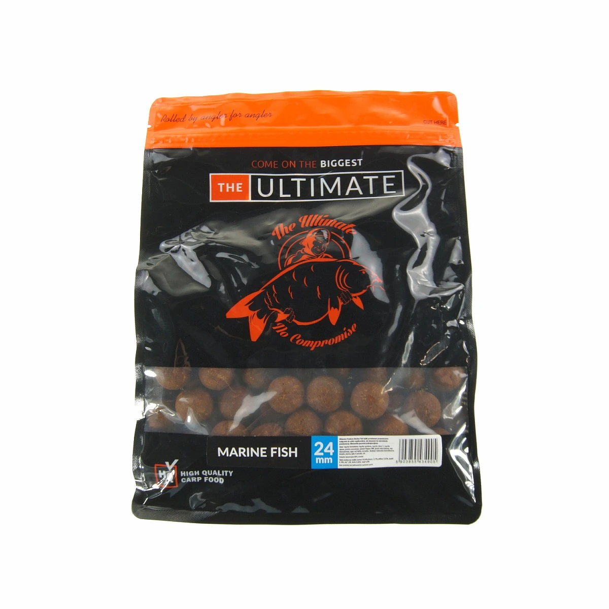 UltimateProducts Boilies - Marine Fish - KRÓTKA DATA WAŻNOŚCIrozmiar 24 mm / 1 kg - EAN: 200000102845
