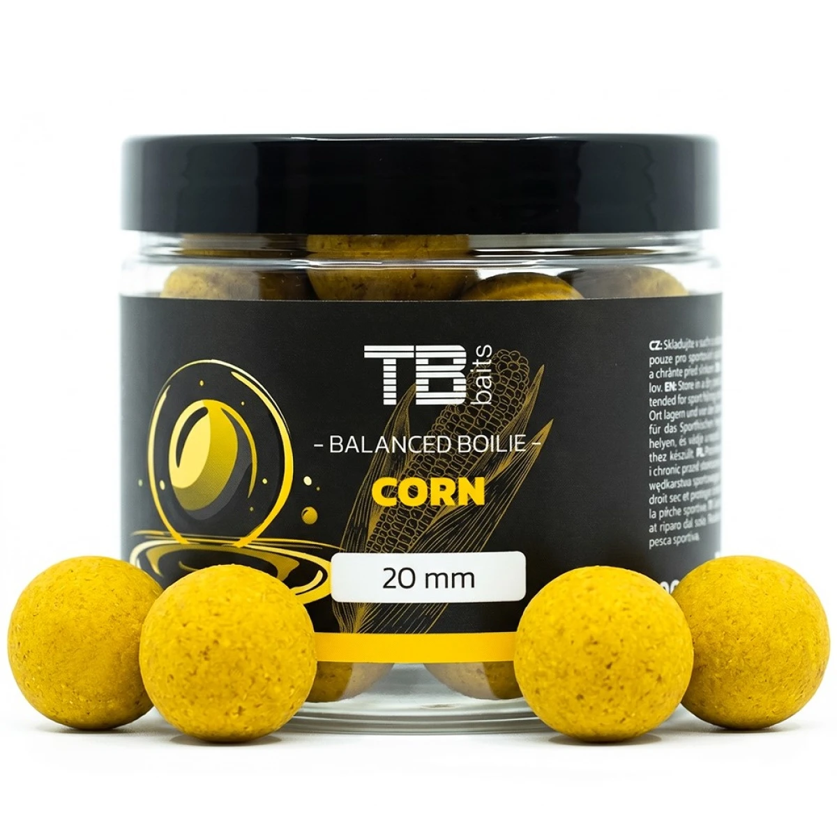 TB Baits Balanced Boilie + Attractor Cornrozmiar 24mm / 100g - MPN: TB00923 - EAN: 8596601009235