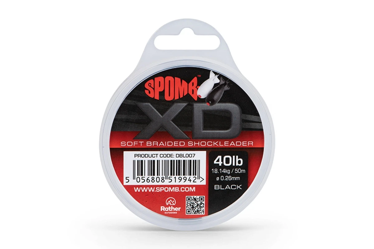 Spomb XD Shockleader 40 lb (Black) 0.26 mm (40 lb / 18.14 kg) - 50 mmodel 0.26 mm (40 lb / 18.14 kg) - 50 m - MPN: DBL007 - EAN: 5056808519942