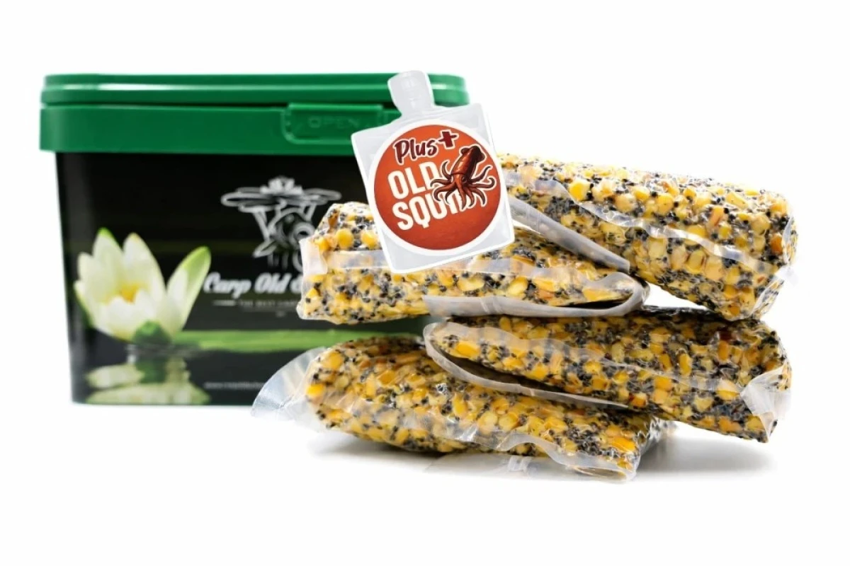 Carp Old School Mix - Ziaren Naturalny 4 kg + zalewa OLD SQUIDopakowanie 4kg - MPN: COSM4OSQ - EAN: 5906623712175