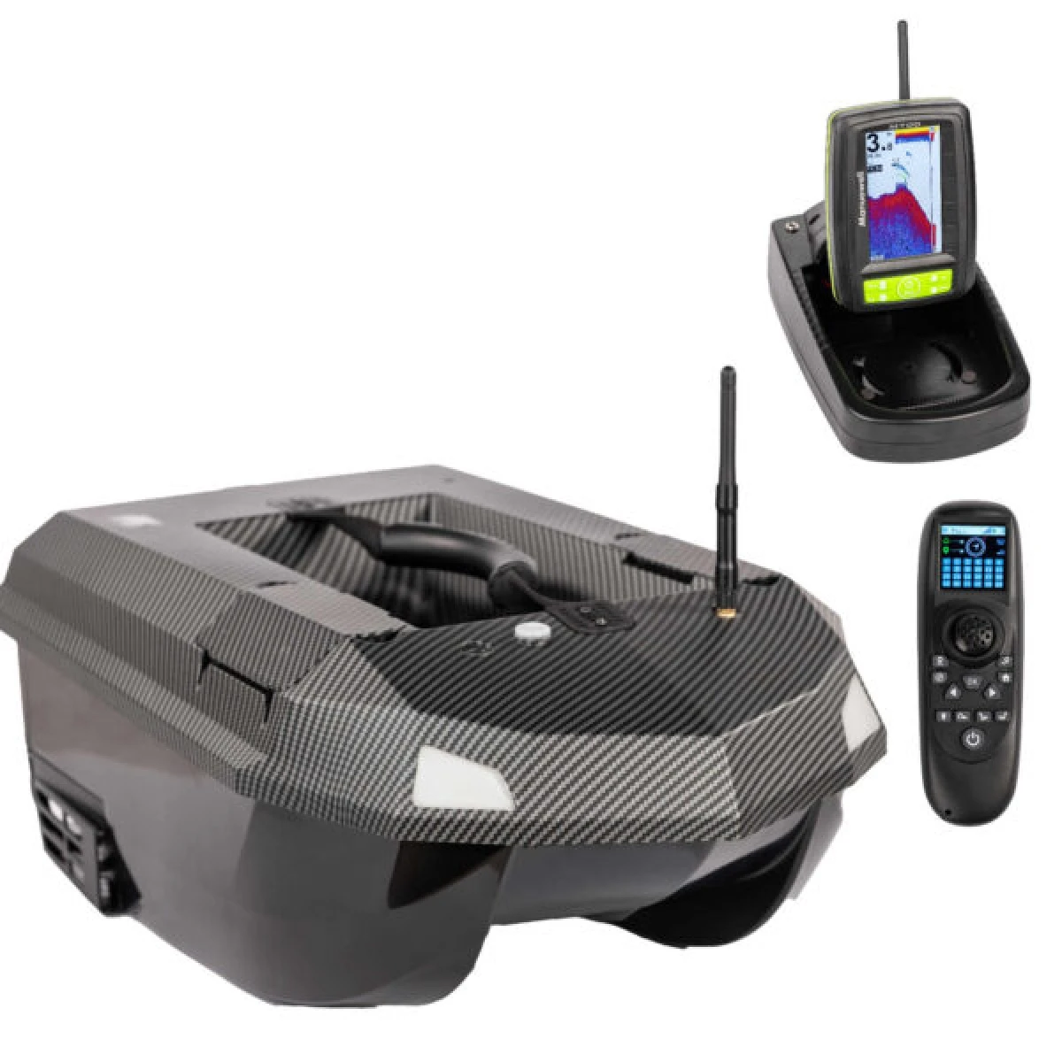 Manuowell Assassin V2 Carbon Boat  - (GPS + Echosonda M700) - MPN: ASSASSIN-V2-M700-C - EAN: 5906199340291