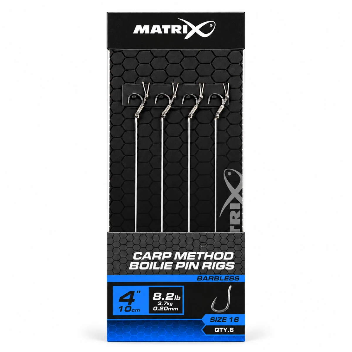 Matrix X7 Carp Method Boilie Pin Rigs - 10cm   16rozmiar 16 - MPN: GRR122 - EAN: 5056808521877