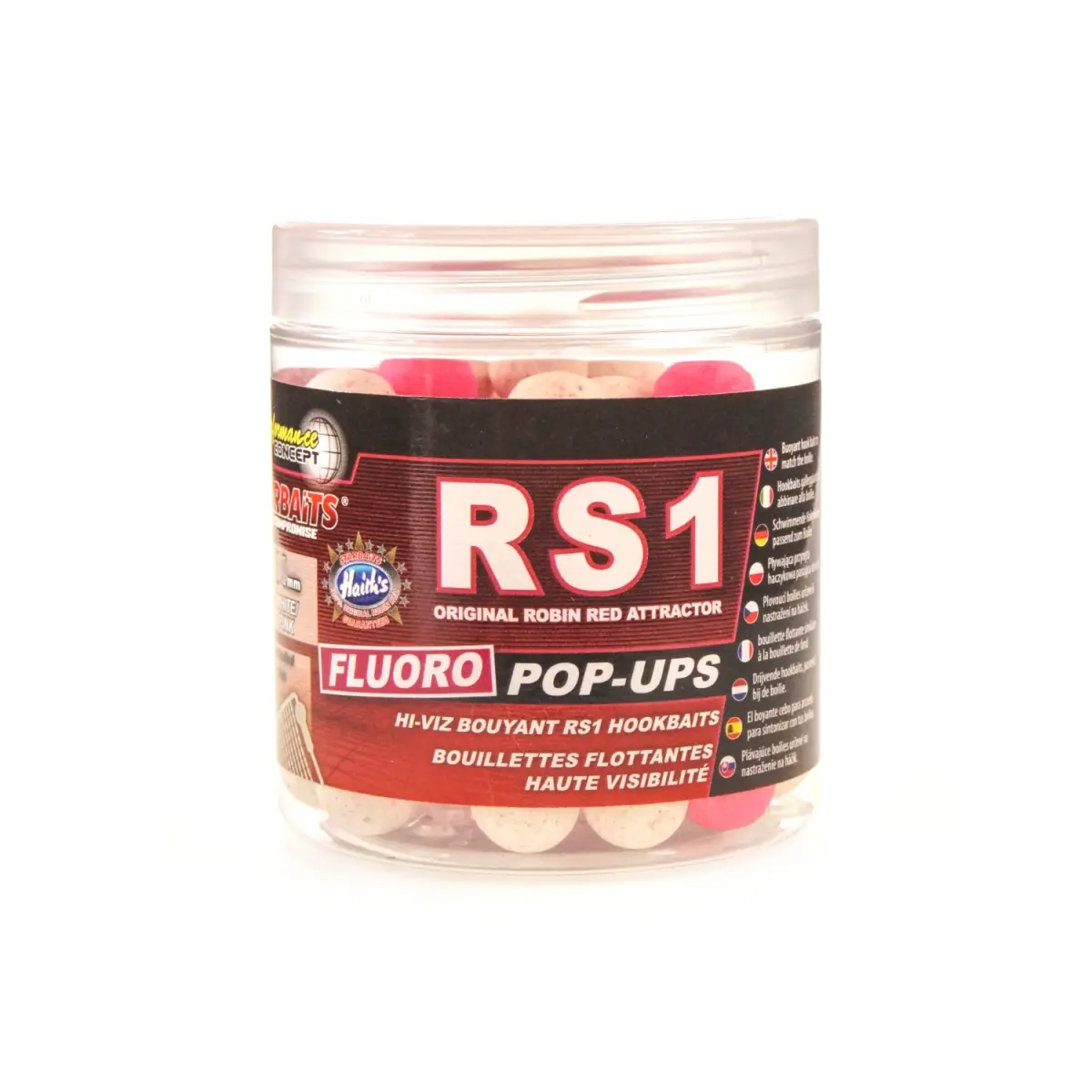Starbaits FLUO  Pop-Ups - RS1 rozmiar 14 mm - MPN: 31025 - EAN: 3297830310257