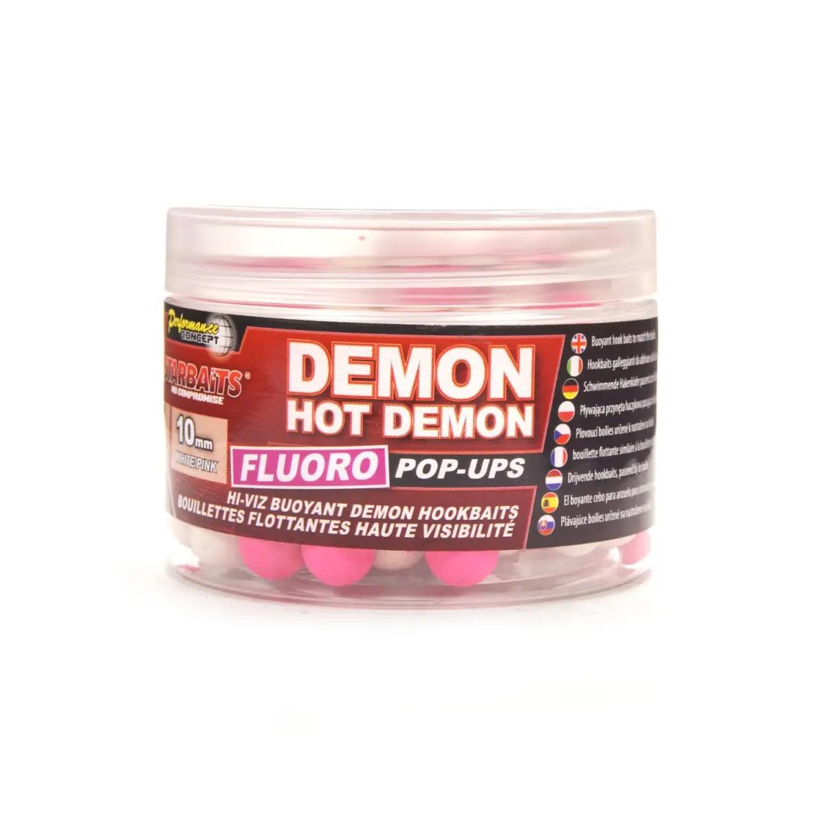 NEW Starbaits Performance FLUO Pop-Ups - Hot Demonrozmiar 10 mm - MPN: 31064 - EAN: 3297830310646