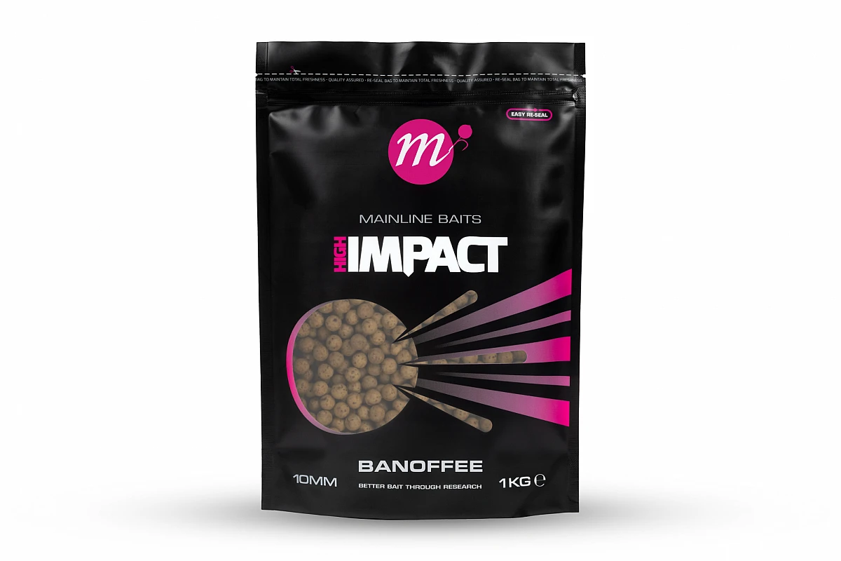 Mainline High Impact Boilies - Banoffeerozmiar 10 mm - 1 kg - MPN: M23134 - EAN: 5060509818167