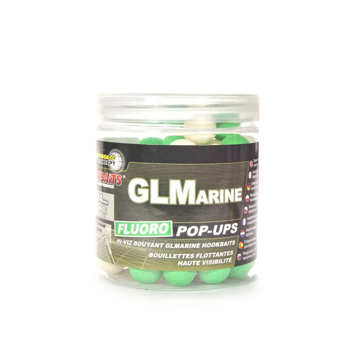 Starbaits Performance FLUO Pop-Ups - GLMarine  14 mmrozmiar 14 mm - MPN: 38662 - EAN: 3297830386627