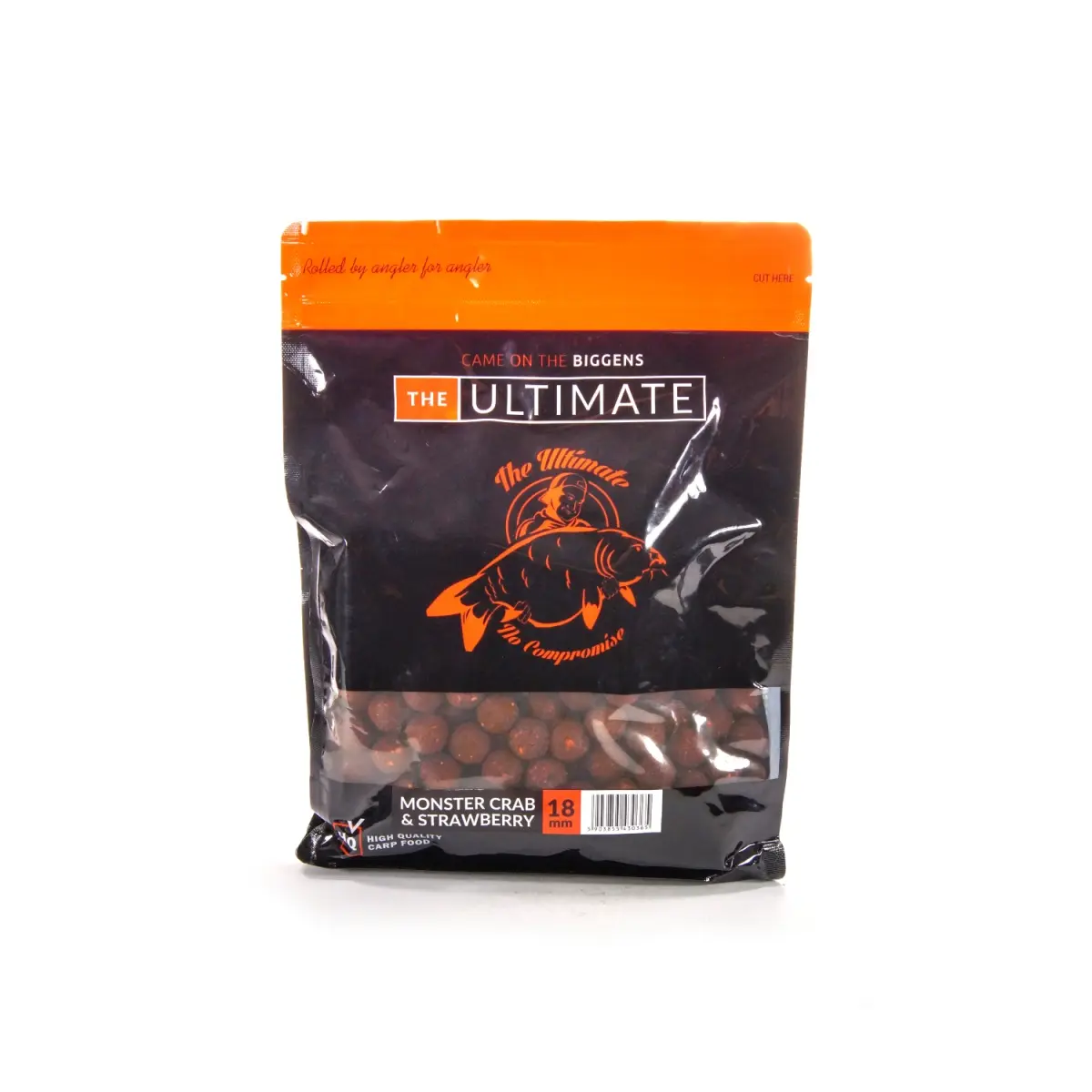UltimateProducts Top Range Boilies - Monster Crab & Strawberryrozmiar 18 mm / 1 kg - EAN: 5903855430365