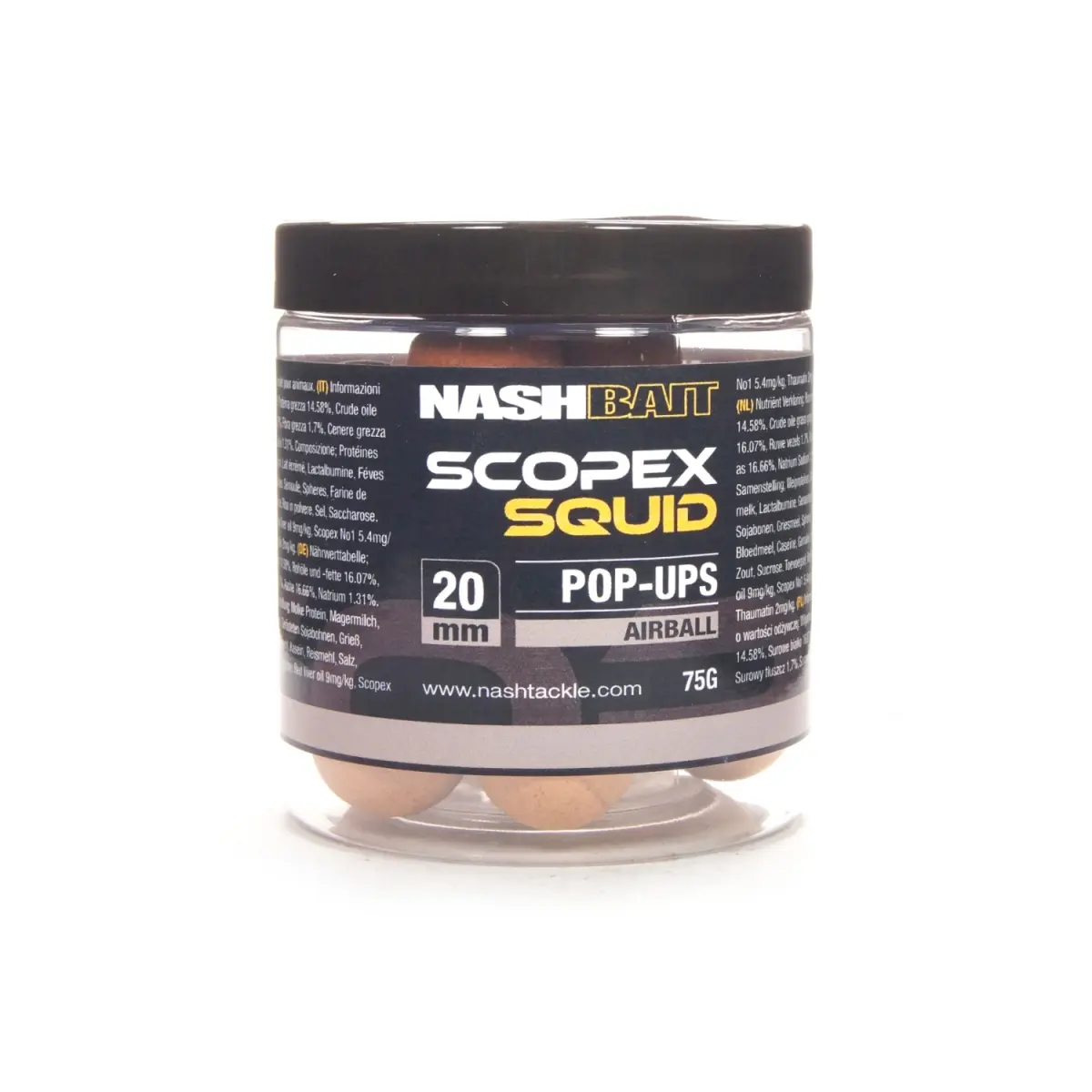 NEW Nash Scopex Squid Pop Upsrozmiar 20 mm / 75g - MPN: B6827 - EAN: 5055108868279