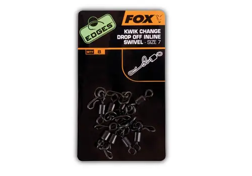 Fox Edges Kwick Change Drop Off Inline Swivels 8 sztukopakowanie 8 sztuk - MPN: CAC494 - EAN: 5055350241158