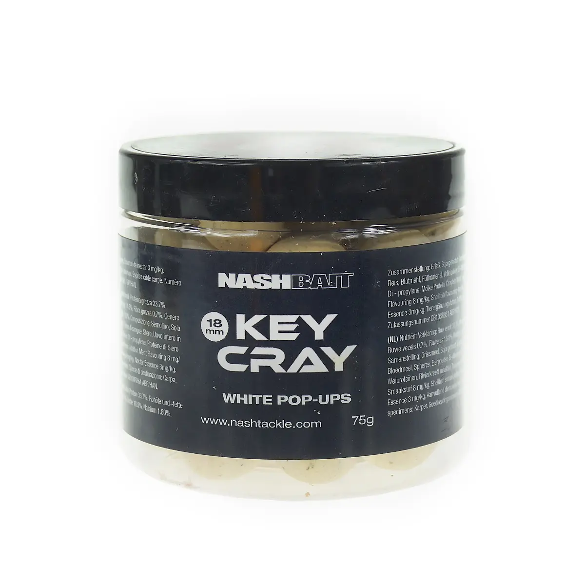 Nash Key Cray Pop- Up Whiterozmiar 18 mm / 75g - MPN: B9947 - EAN: 5055108899471