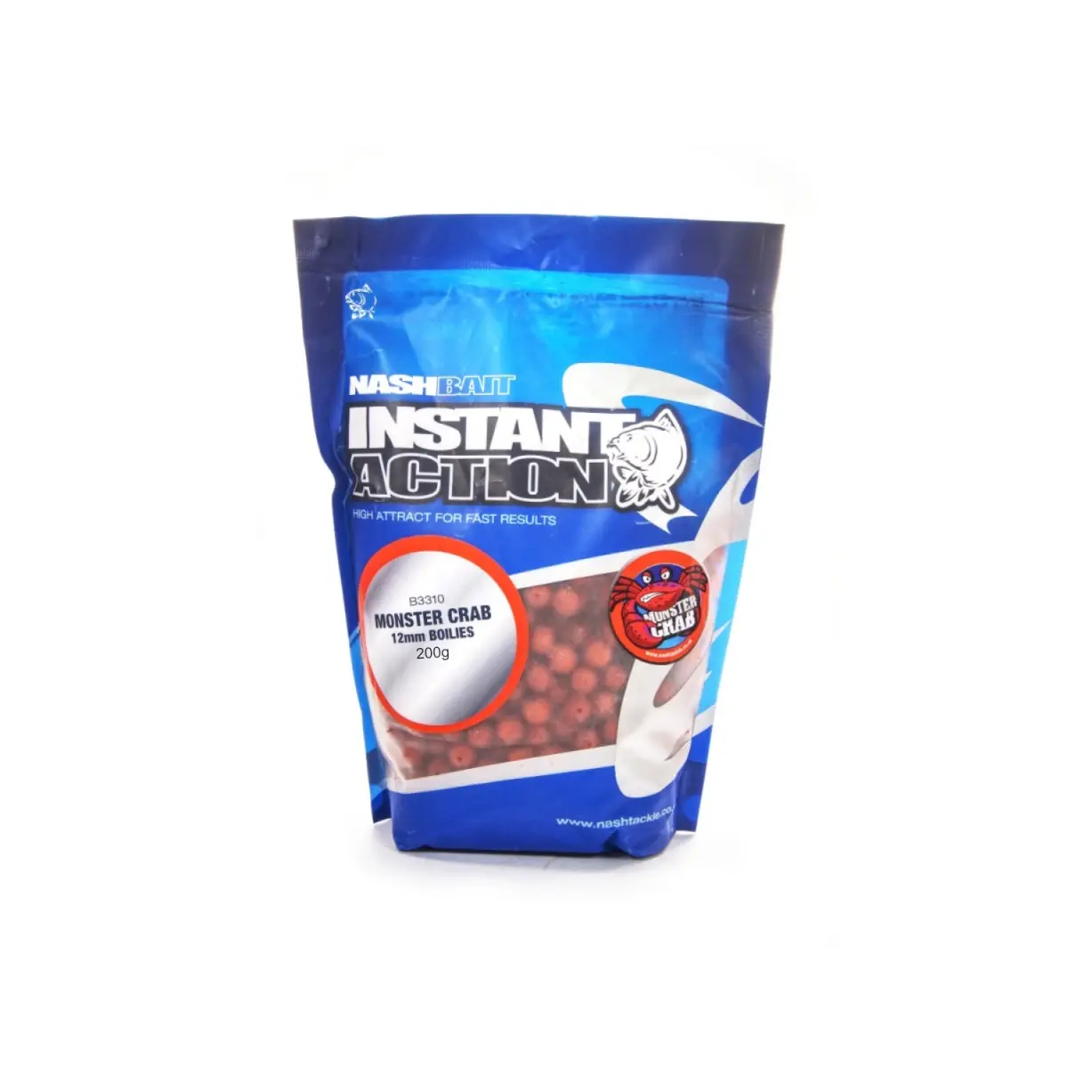 NEW Nash Instant Action Monster Crab Bottom Bait 200grozmiar 12 mm / 200g - MPN: B3300 - EAN: 5055108833000