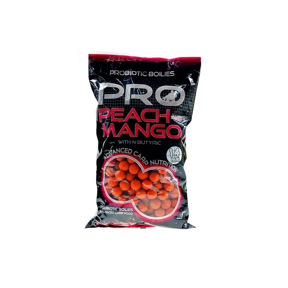 NEW Starbaits Probiotic Boilies - Peach & Mangorozmiar 14 mm /1kg - MPN: 39335 - EAN: 3297830393359